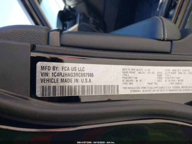 2024 JEEP GRAND CHEROKEE 1C4RJHAG3RC697996 Photo 8