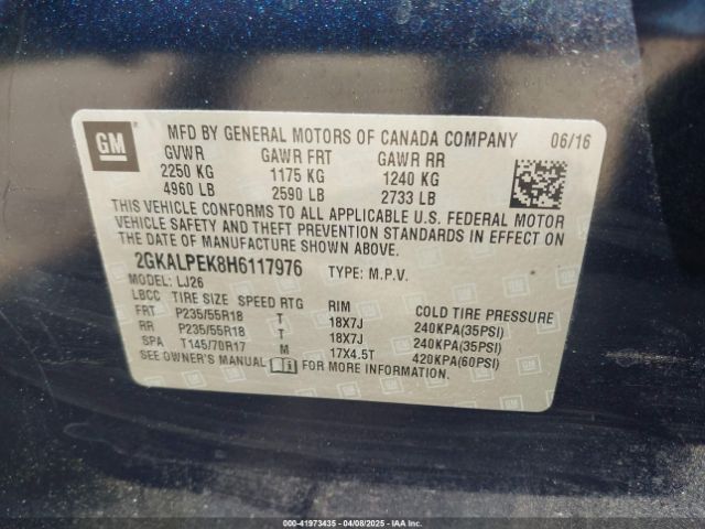 2GKALPEK8H6117976 GMC Terrain Slt