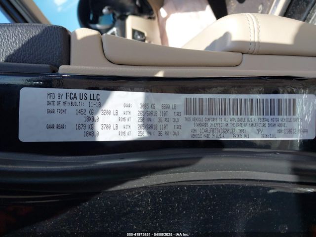 1C4RJFBT3KC620132 Jeep Grand Cherokee Limited 4x4