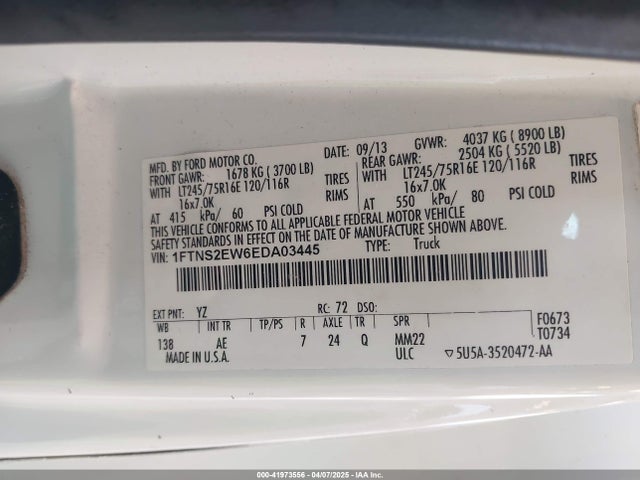 Ford E-250 Commercial 2014 1FTNS2EW6EDA03445 Image 9