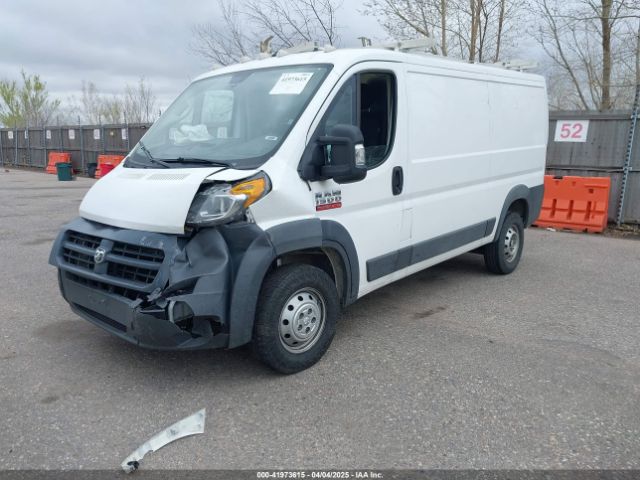 3C6TRVAGXJE113725 RAM Promaster 1500 Low Roof 136 Wb