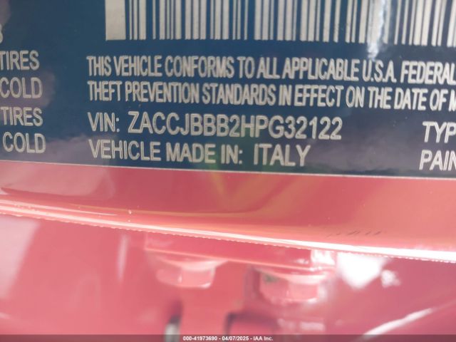 ZACCJBBB2HPG32122 Jeep Renegade Latitude 4x4