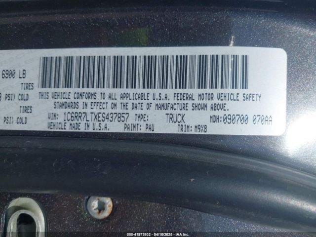1C6RR7LTXES437857 RAM 1500 Big Horn