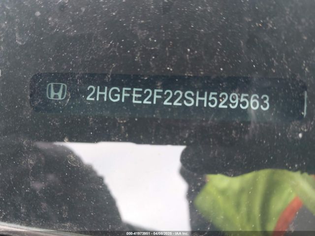 2HGFE2F22SH529563 Honda Civic Lx