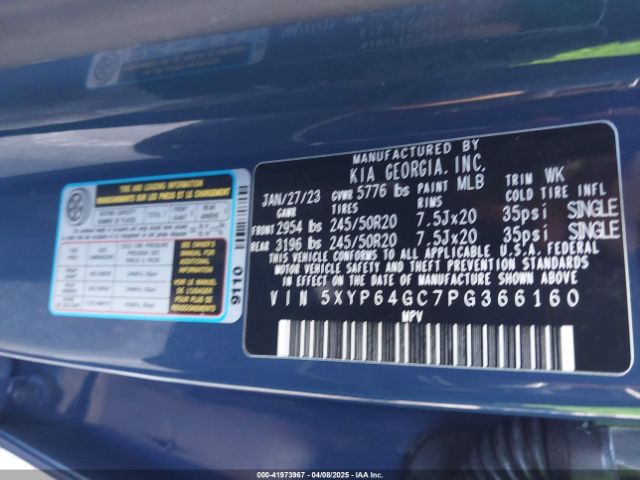 5XYP64GC7PG366160 KIA Telluride S