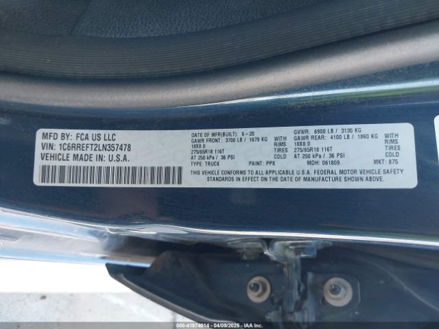 1C6RREFT2LN357478 RAM 1500 Lone Star  4x2 5'7 Box