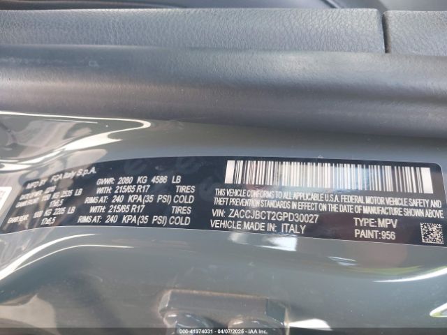 ZACCJBCT2GPD30027 Jeep Renegade Trailhawk
