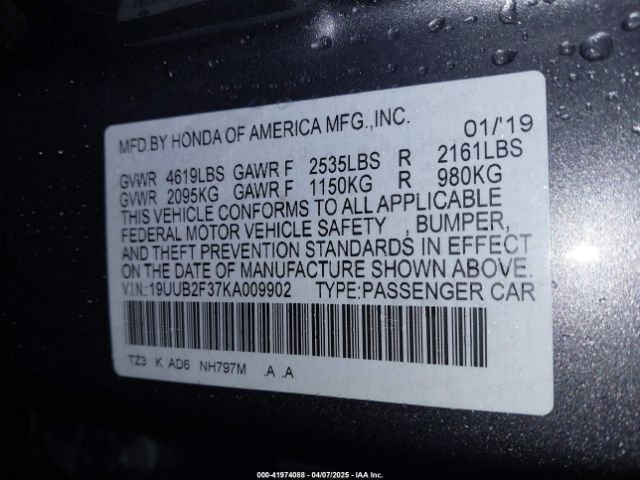 2019 ACURA TLX 19UUB2F37KA009902 Photo 8