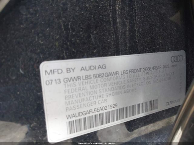 WAUDGAFL5EA021929 Audi S4 3.0t Premium Plus