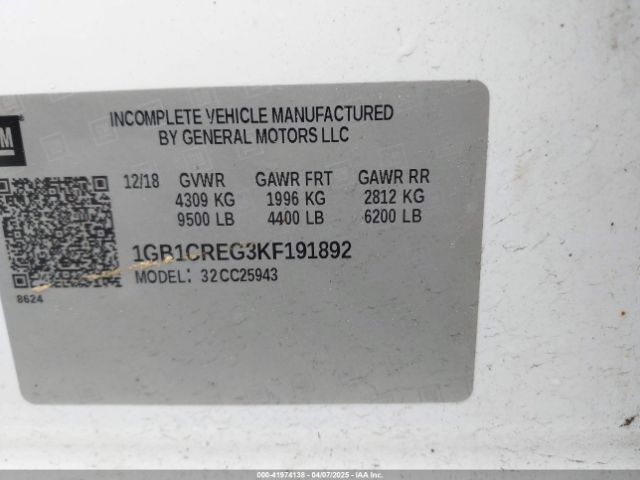 1GB1CREG3KF191892 Chevrolet Silverado 2500hd Wt