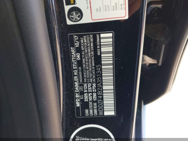 WDDZF4JB2JA351345 Mercedes-Benz E 300