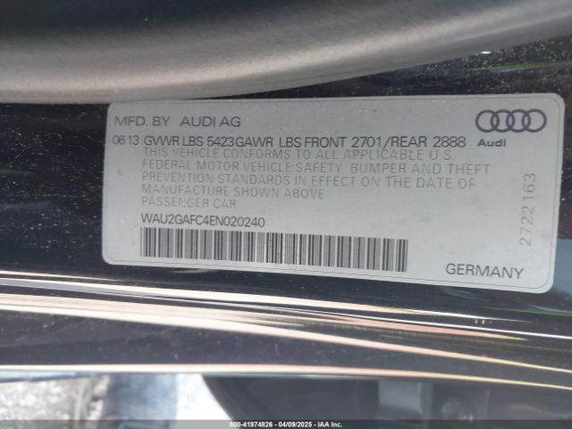 WAU2GAFC4EN020240 Audi A7 3.0t Premium Plus