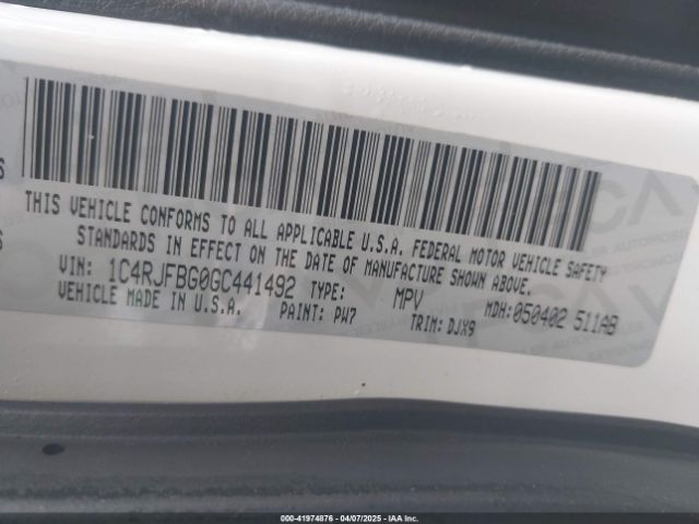 1C4RJFBG0GC441492 Jeep Grand Cherokee Limited 75th Anniversary