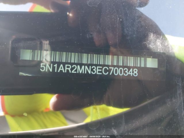 5N1AR2MN3EC700348 Nissan Pathfinder Sl