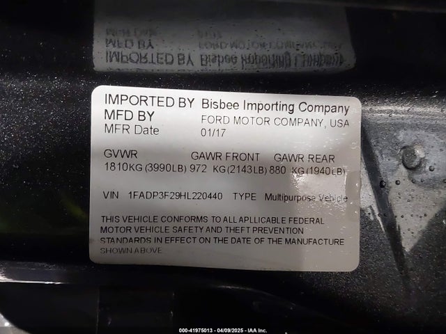 Ford FOCUS SE 2017 1FADP3F29HL220440 Image 9