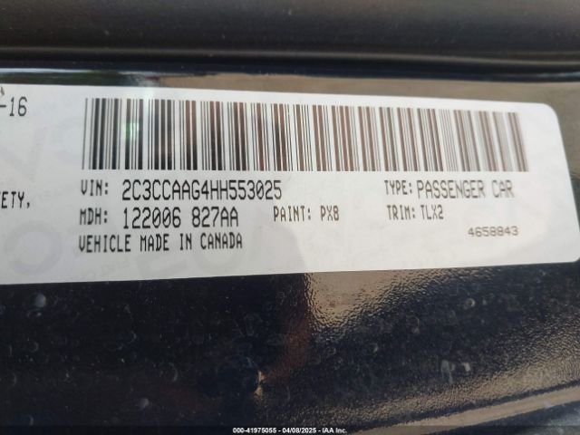 2017 CHRYSLER 300 2C3CCAAG4HH553025 Photo 8