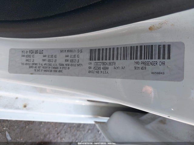 Chrysler 200 Touring 2016 1C3CCCFB6GN186370 Image 9