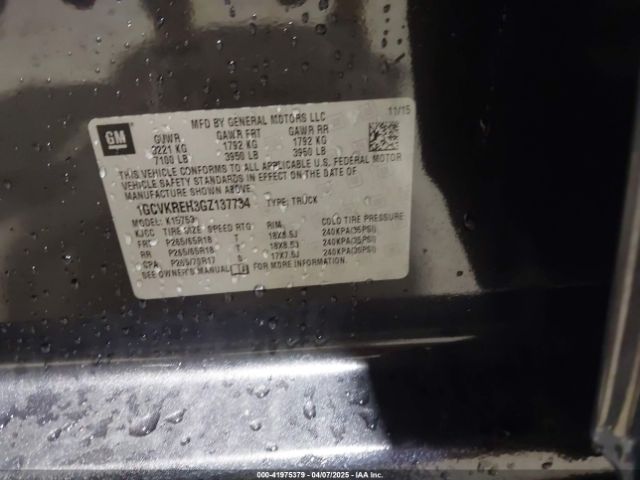 1GCVKREH3GZ137734 Chevrolet Silverado 1500 1lt