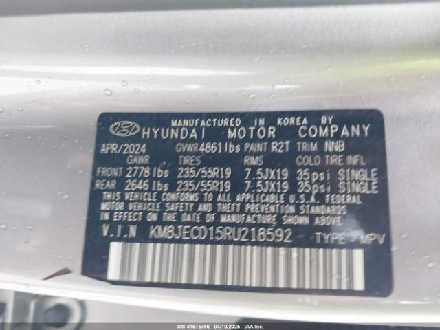 KM8JECD15RU218592 Hyundai Tucson Hybrid Limited