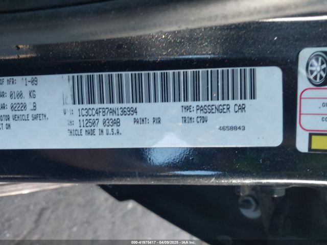 2010 CHRYSLER SEBRING 1C3CC4FB7AN136994 Photo 8