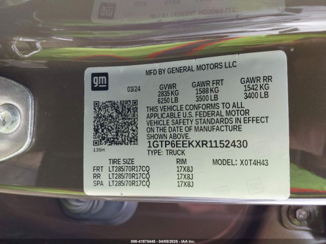 1GTP6EEKXR1152430 GMC l3b