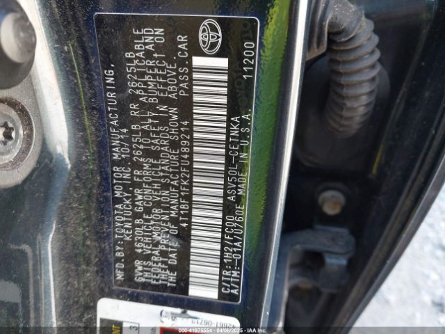 4T1BF1FK2FU489214 Toyota CAMRY LE