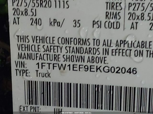 1FTFW1EF9EKG02046 Ford F-150 Stx