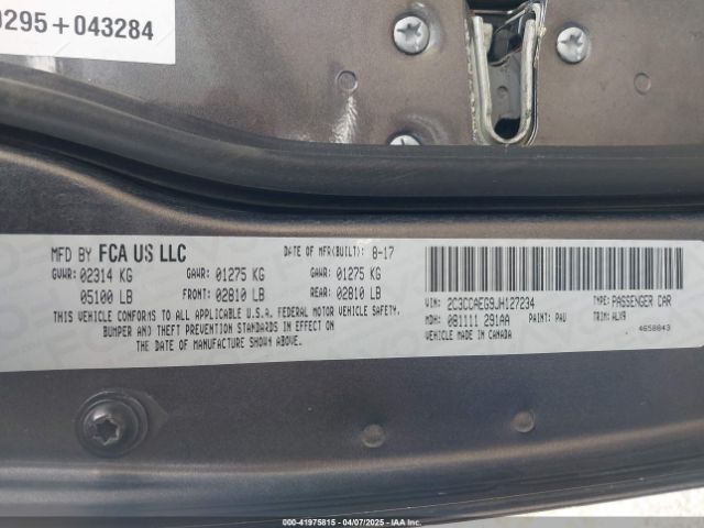 2018 CHRYSLER 300 2C3CCAEG9JH127234 Photo 8