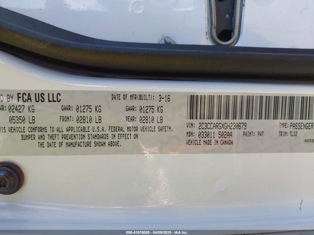 2C3CCARGXGH230679 Chrysler 300 Anniversary Edition