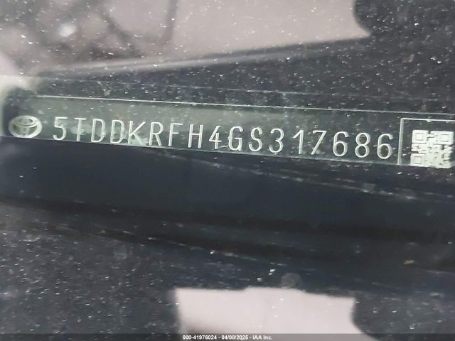 5TDDKRFH4GS317686 Toyota Highlander Limited Platinum V6
