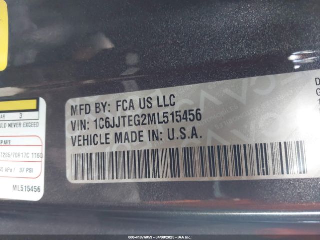 1C6JJTEG2ML515456 Jeep Gladiator Mojave 4x4