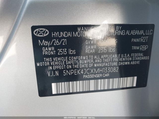 5NPEK4JCXMH133082 Hyundai Sonata N Line