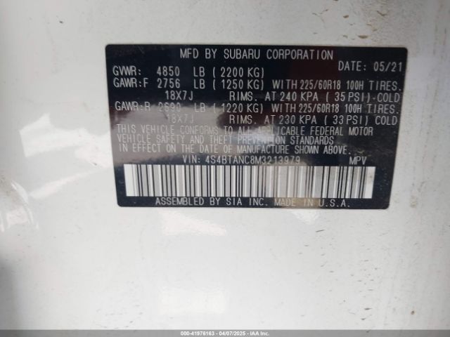 4S4BTANC8M3213979 Subaru Outback Limited