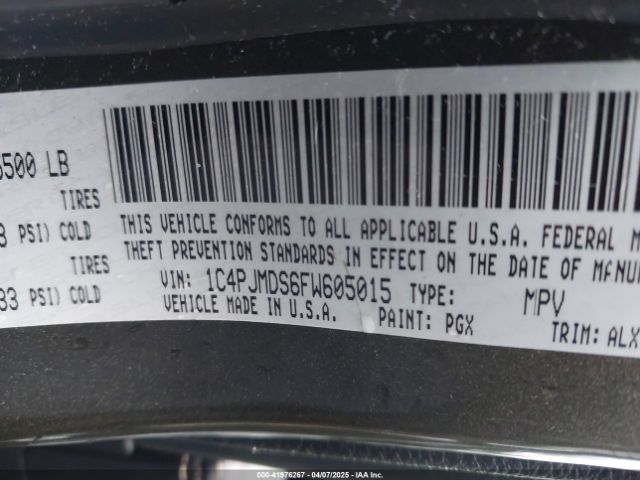2015 JEEP CHEROKEE 1C4PJMDS6FW605015 Photo 8