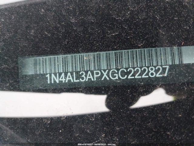 1N4AL3APXGC222827 Nissan Altima 2.5 Sr