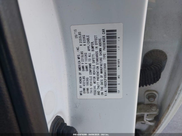 1HGCR2F89GA023648 Honda Accord Ex-l