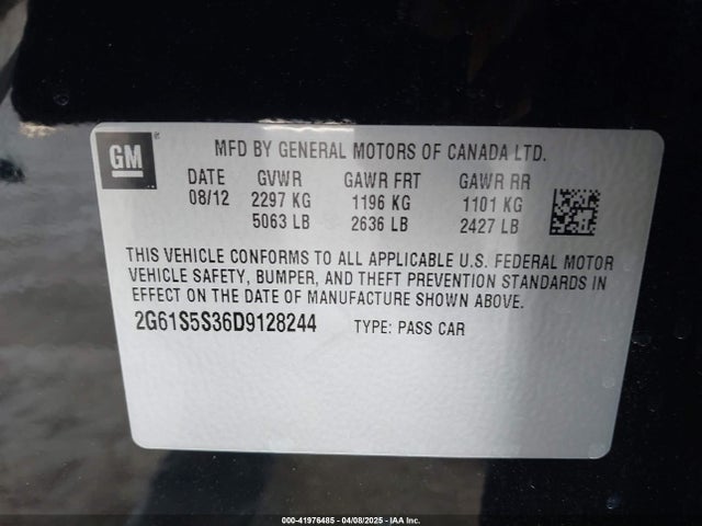 2013 CADILLAC XTS 2G61S5S36D9128244 Photo 8