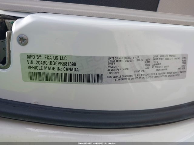 Chrysler Pacifica Touring L 2023 2C4RC1BG6PR581390 Image 9