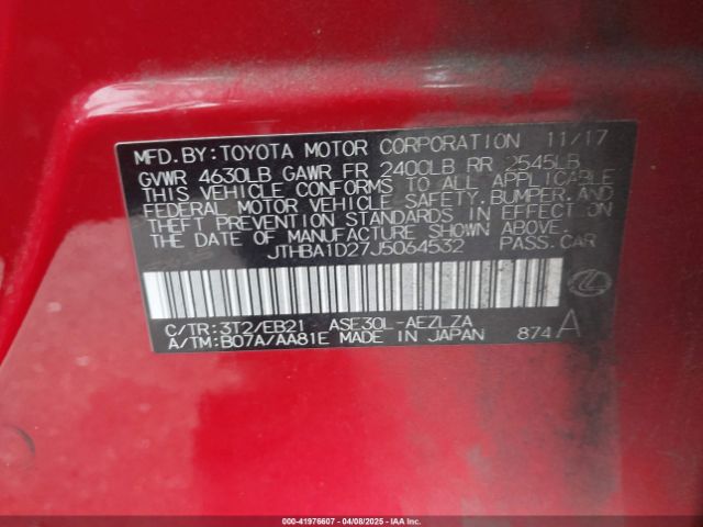 JTHBA1D27J5064532 Lexus IS 300