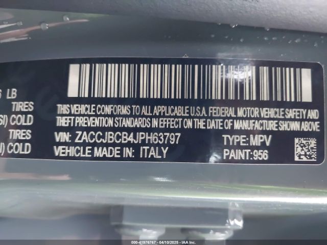 ZACCJBCB4JPH63797 Jeep Renegade Trailhawk 4x4