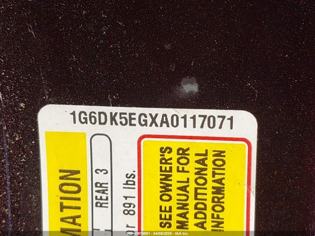 2010 CADILLAC CTS 1G6DK5EGXA0117071 Photo 8