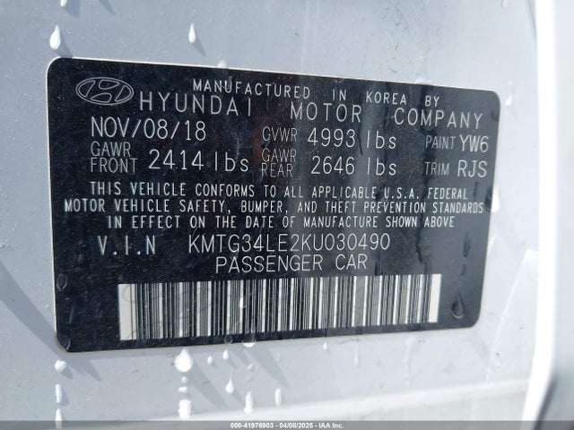 KMTG34LE2KU030490 Genesis G70 3.3t Advanced