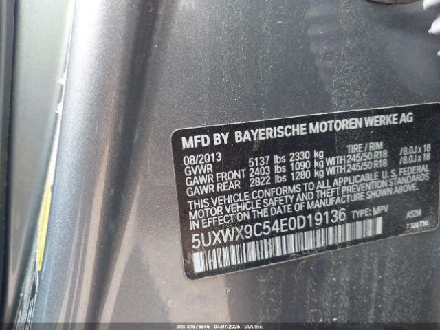 5UXWX9C54E0D19136 BMW X3 Xdrive28i