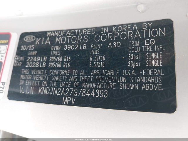 KNDJN2A27G7844393 KIA Soul
