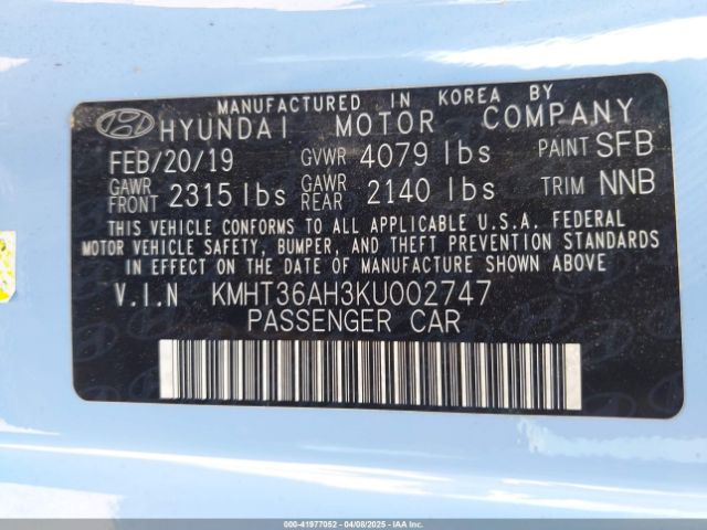 KMHT36AH3KU002747 Hyundai VELOSTER N