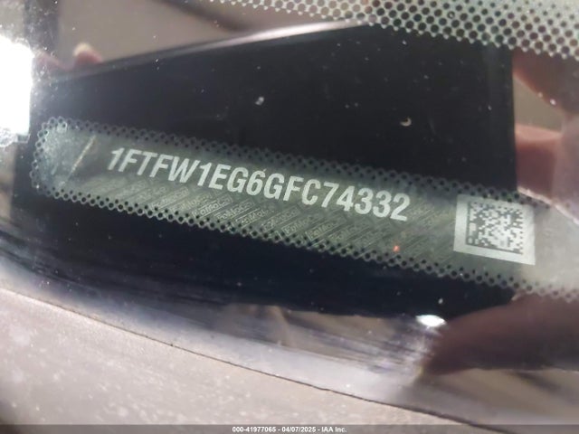 1FTFW1EG6GFC74332 Ford F-150 Xlt