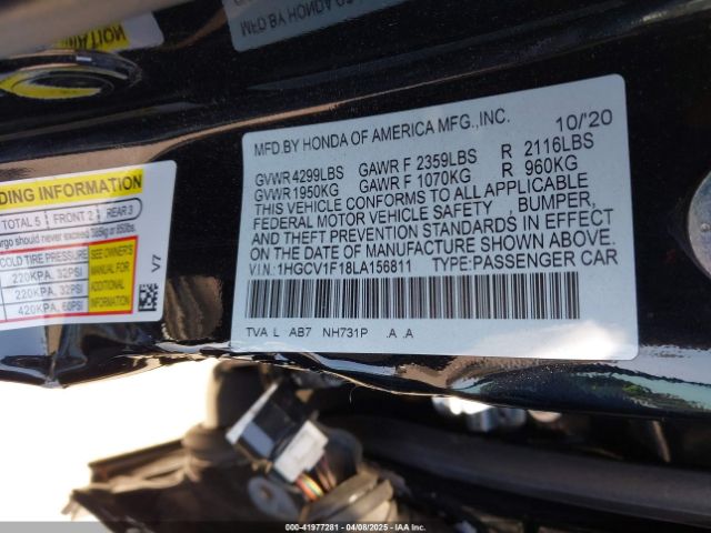 1HGCV1F18LA156811 Honda ACCORD LX