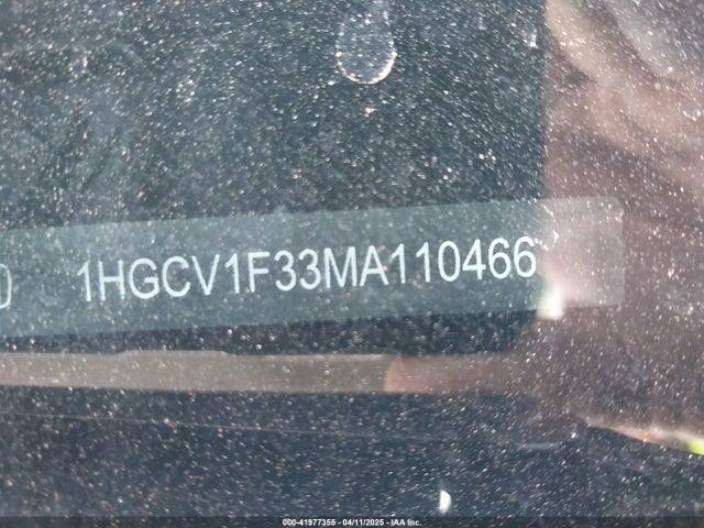 1HGCV1F33MA110466 Honda Accord Sport