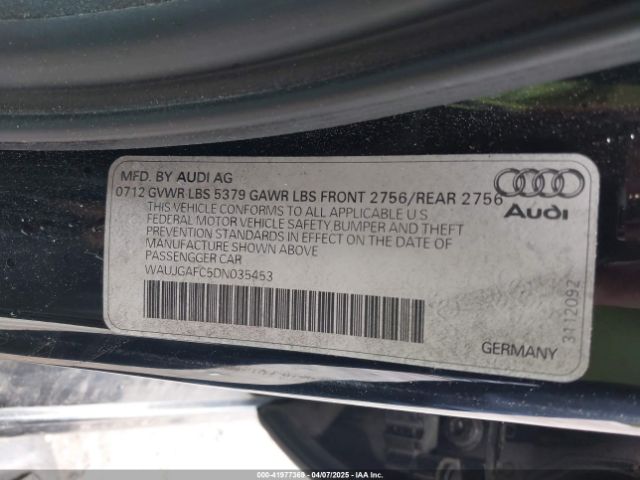 2013 AUDI A6 WAUJGAFC5DN035453 Photo 8