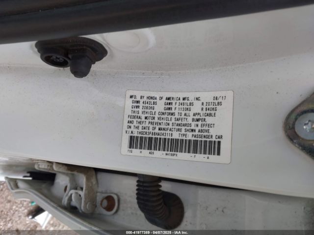 1HGCR3F86HA043119 Honda Accord Ex-l V6